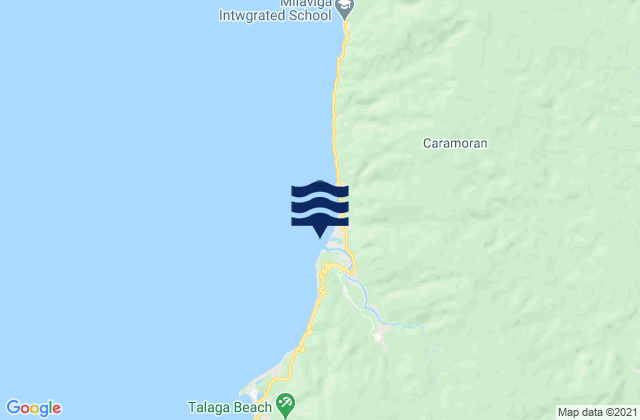 Mapa da tábua de marés em Hitoma (Catanduances Island), Philippines