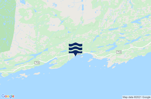 Mapa da tábua de marés em Hitra, Norway