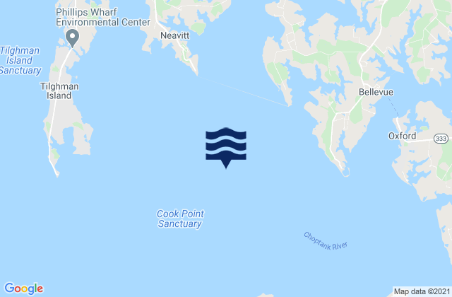 Mapa da tábua de marés em Holland Point 2.0 n.mi. SSW of, United States