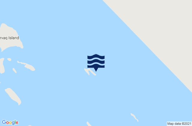 Mapa da tábua de marés em Hook Island, Canada