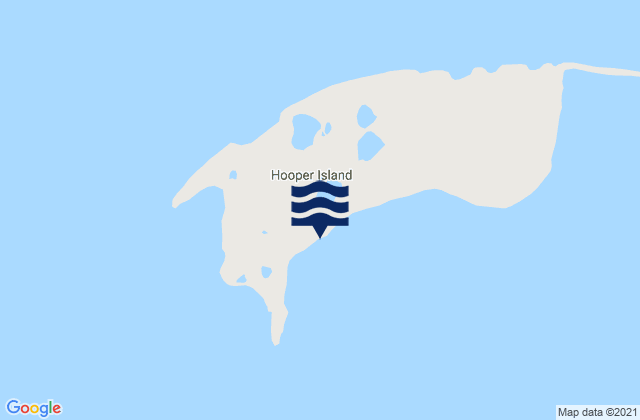 Mapa da tábua de marés em Hooper Island, United States