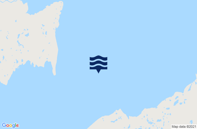 Mapa da tábua de marés em Hopes Advance Bay, Canada