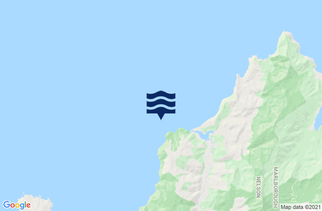 Mapa da tábua de marés em Hori Bay, New Zealand
