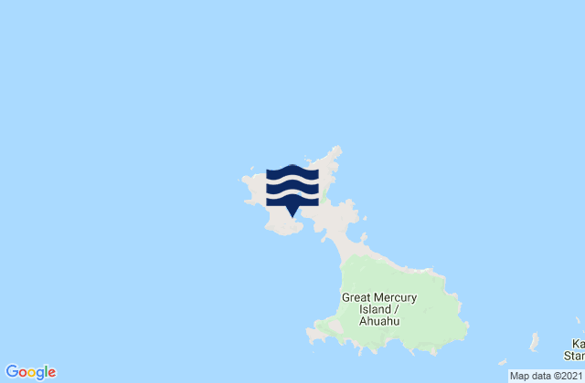 Mapa da tábua de marés em Huruhi Harbour, New Zealand