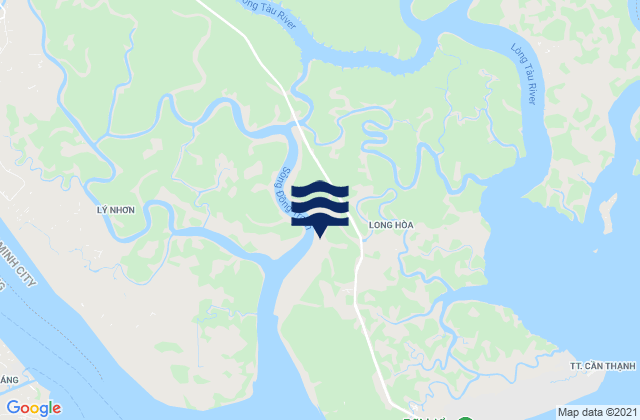 Mapa da tábua de marés em Huyện Cần Giờ, Vietnam