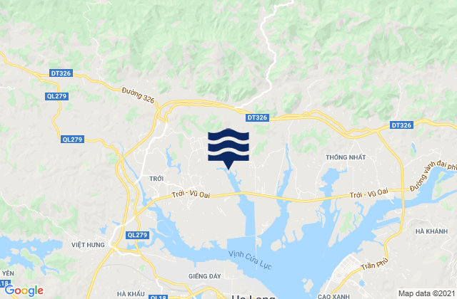 Mapa da tábua de marés em Huyện Hoành Bồ, Vietnam