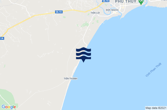 Mapa da tábua de marés em Huyện Hàm Thuận Nam, Vietnam