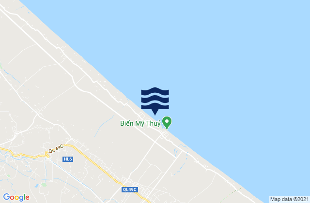 Mapa da tábua de marés em Huyện Hải Lăng, Vietnam