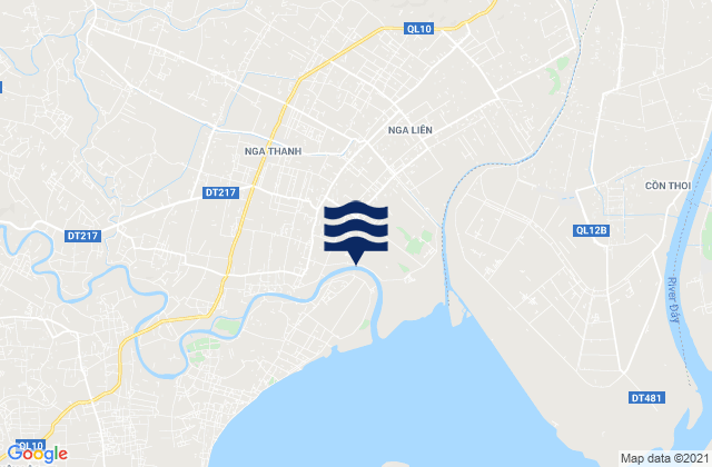 Mapa da tábua de marés em Huyện Nga Sơn, Vietnam