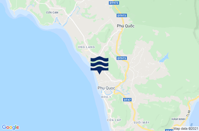 Mapa da tábua de marés em Huyện Phú Quốc, Vietnam