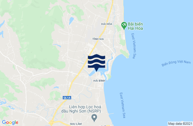 Mapa da tábua de marés em Huyện Tĩnh Gia, Vietnam