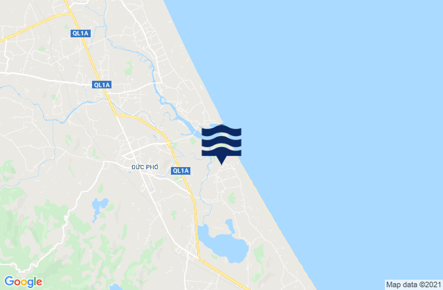 Mapa da tábua de marés em Huyện Đức Phổ, Vietnam