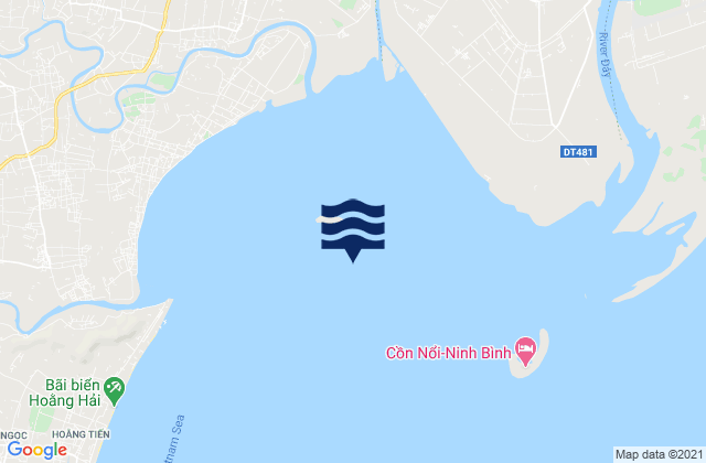 Mapa da tábua de marés em Hòn Né, Vietnam