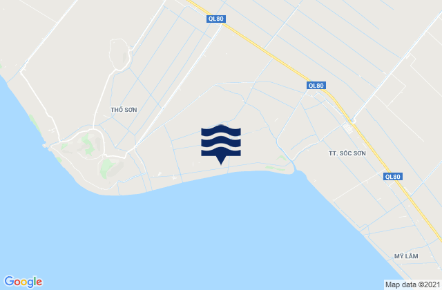 Mapa da tábua de marés em Hòn Đất, Vietnam