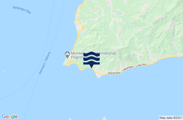 Mapa da tábua de marés em Ilihan, Philippines