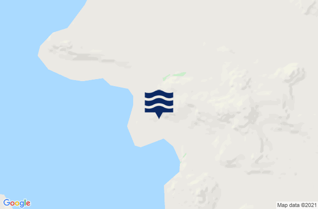 Mapa da tábua de marés em Inanudak Bay, United States