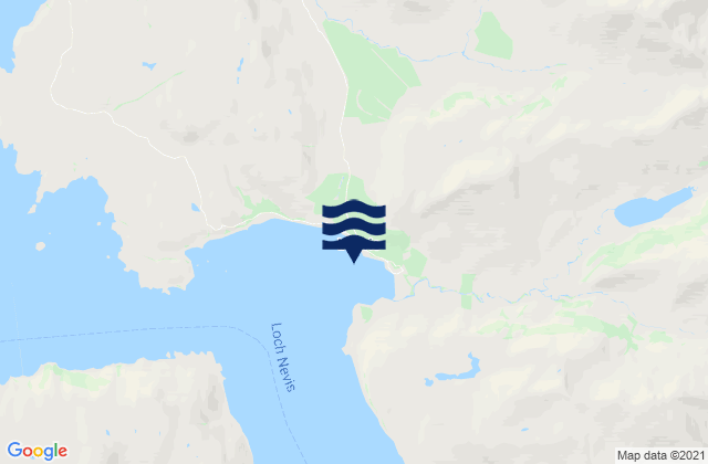 Mapa da tábua de marés em Inverie Bay, United Kingdom