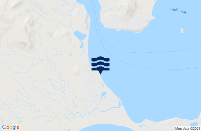 Mapa da tábua de marés em Isanotski Strait Entrance, United States