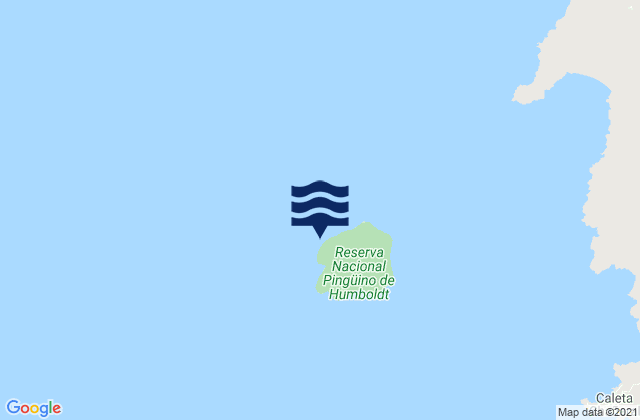Mapa da tábua de marés em Isla Chañaral Lighthouse, Chile