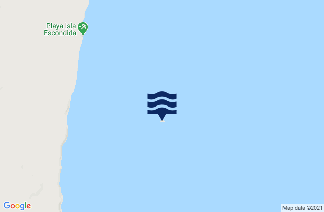 Mapa da tábua de marés em Isla Escondida, Argentina