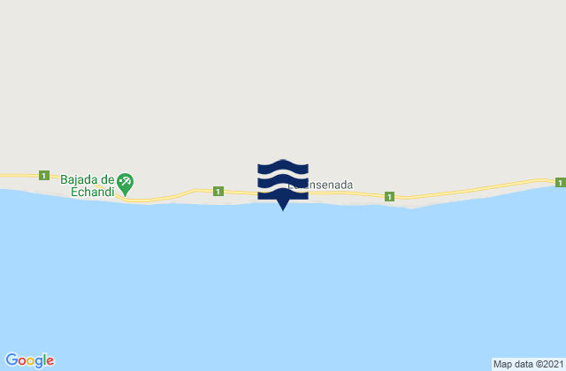 Mapa da tábua de marés em Isla Iguasi, Argentina