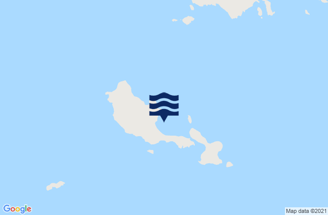 Mapa da tábua de marés em Isla Tova, Argentina