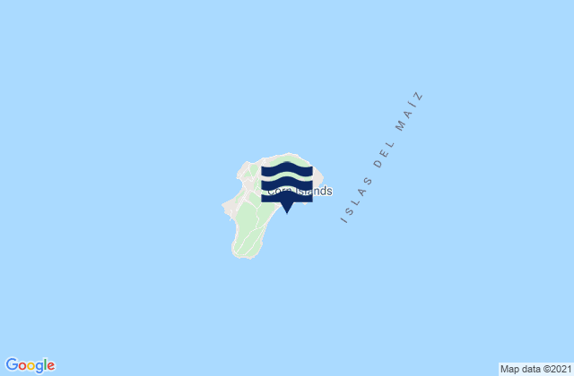 Mapa da tábua de marés em Isla del Maiz Grande, Nicaragua