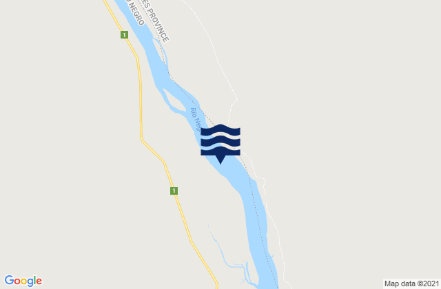 Mapa da tábua de marés em Isla del Tigre, Argentina