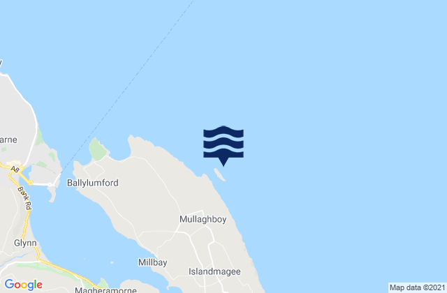 Mapa da tábua de marés em Isle of Muck, United Kingdom
