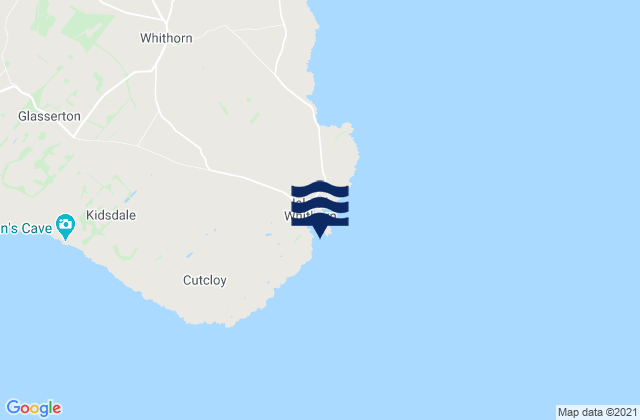 Mapa da tábua de marés em Isle of Whithorn, United Kingdom