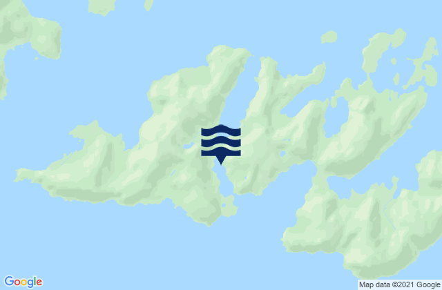 Mapa da tábua de marés em Jackson Cove (Glacier Island), United States