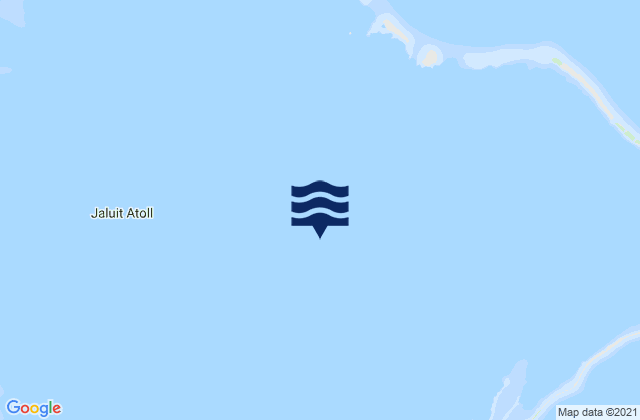 Mapa da tábua de marés em Jaluit Atoll, Marshall Islands