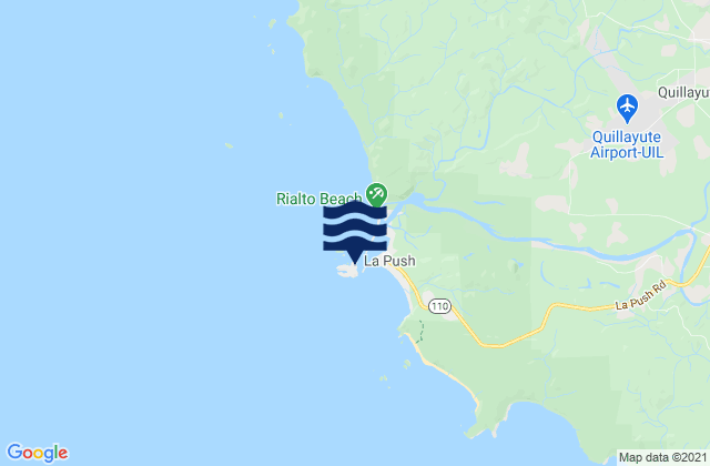 Mapa da tábua de marés em James Island, United States
