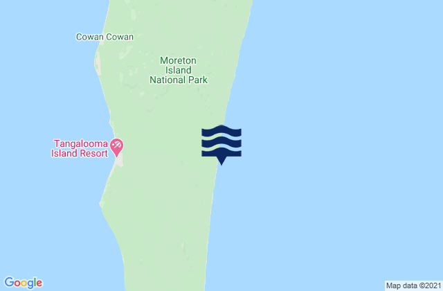 Mapa da tábua de marés em Jason Beach, Australia