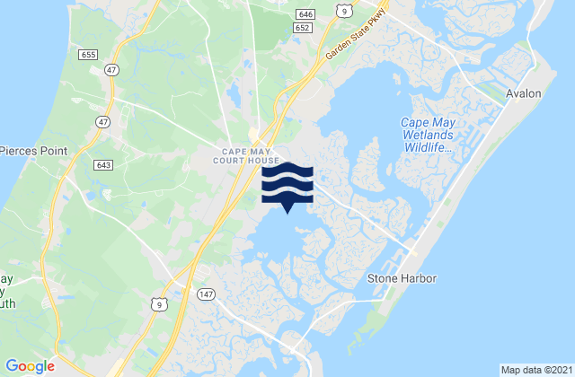 Mapa da tábua de marés em Jenkins Sound, United States