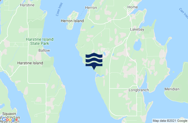 Mapa da tábua de marés em Joemma Beach, United States