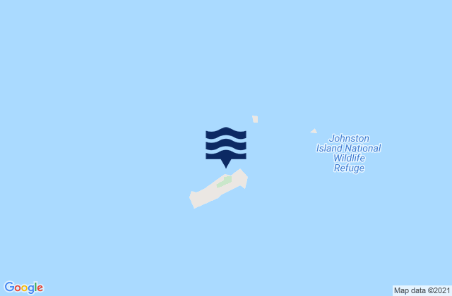 Mapa da tábua de marés em Johnston Atoll, United States