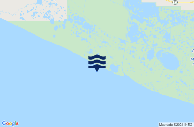 Mapa da tábua de marés em Joseph Harbor Bayou, United States