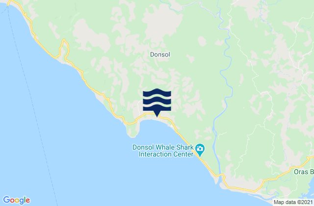Mapa da tábua de marés em Jovellar, Philippines