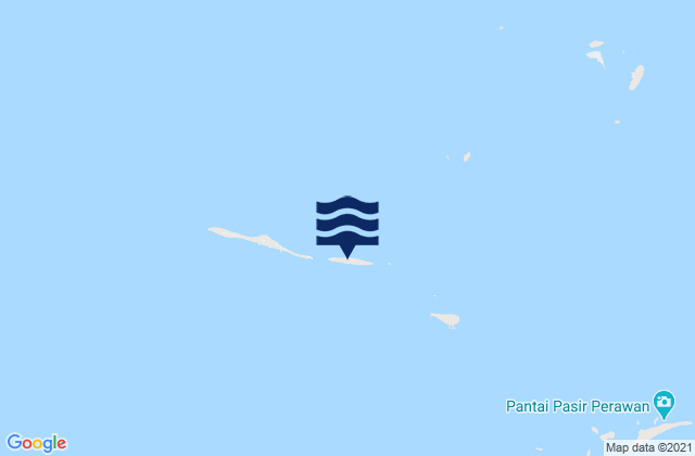 Mapa da tábua de marés em Kabupaten Administrasi Kepulauan Seribu, Indonesia
