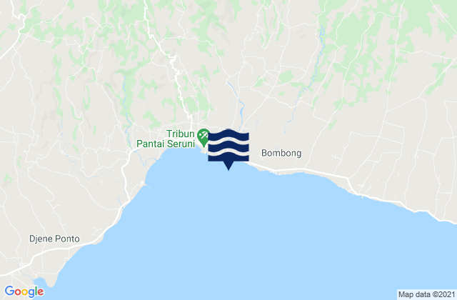 Mapa da tábua de marés em Kabupaten Bantaeng, Indonesia