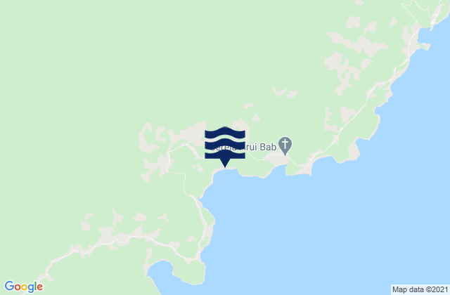 Mapa da tábua de marés em Kabupaten Maluku Tenggara Barat, Indonesia