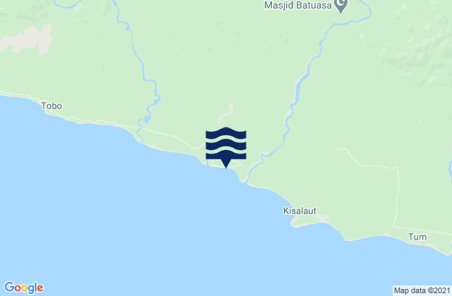 Mapa da tábua de marés em Kabupaten Seram Bagian Timur, Indonesia