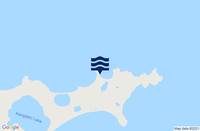 Mapa da tábua de marés em Kaingaroa, New Zealand