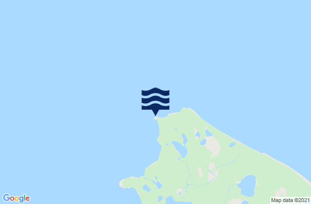 Mapa da tábua de marés em Kaligan Island (North End) Cook Inlet, United States