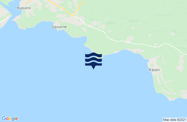 Mapa da tábua de marés em Kaligola Point, Papua New Guinea