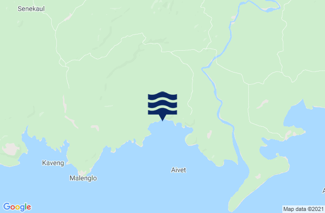 Mapa da tábua de marés em Kandrian Gloucester, Papua New Guinea