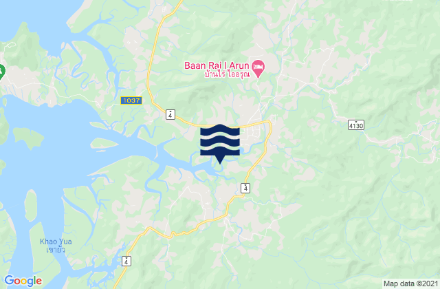 Mapa da tábua de marés em Kapoe, Thailand
