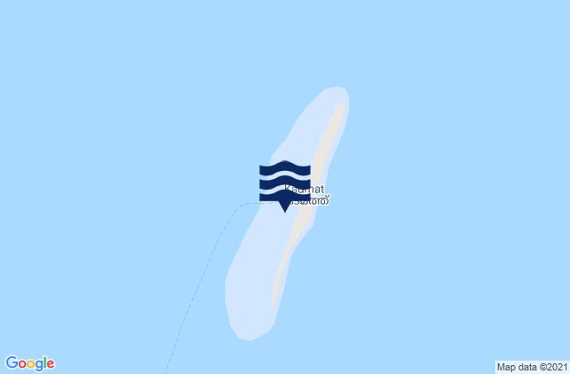 Mapa da tábua de marés em Kardamum Island Laccadive Islands, India
