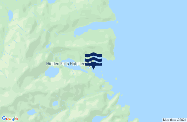Mapa da tábua de marés em Kasnyku Bay, United States